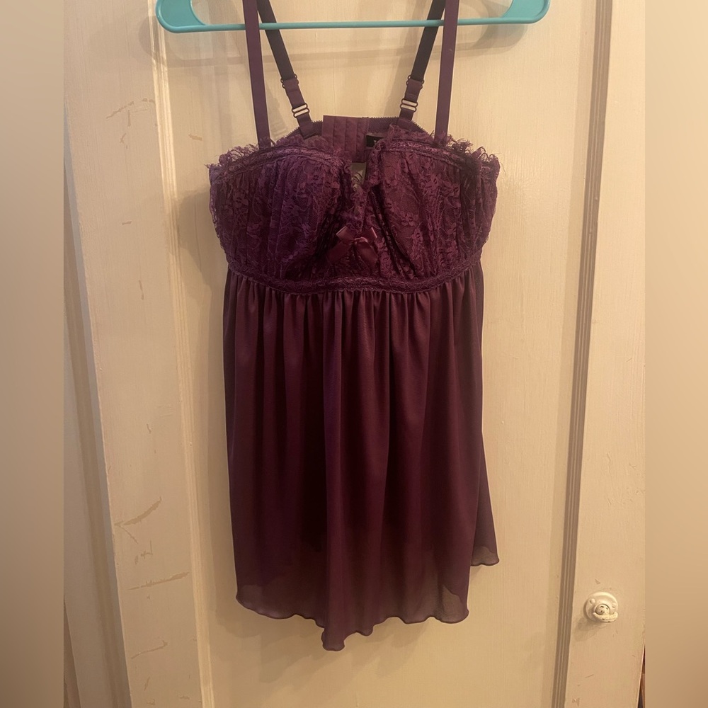 Torrid | Purple Lace Babydoll Lingerie